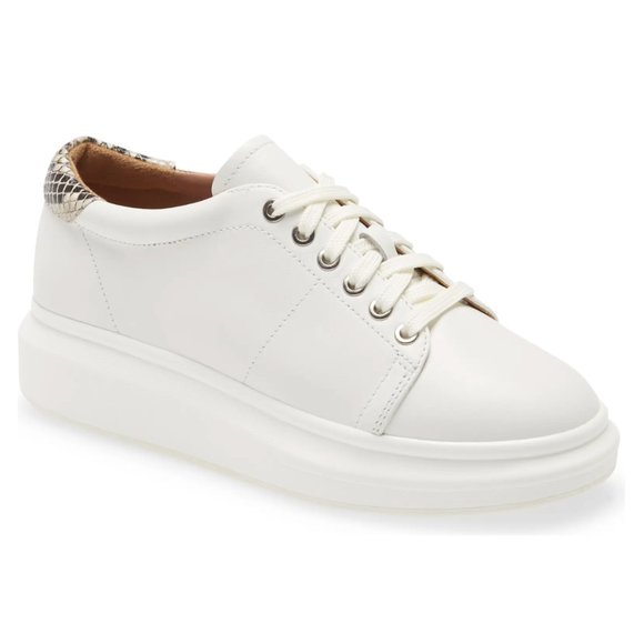 Paolo Shoes - Like New Linea Paolo Chunky White Sneaker (7.5)
